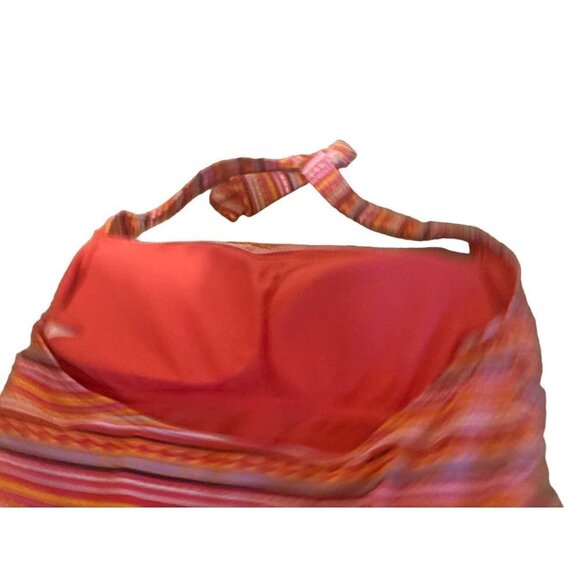 Women's Lascana Venus Swimsuit One Piece  Muti Orange Halter Top SZ 16 VGC Charm - Picture 5 of 8